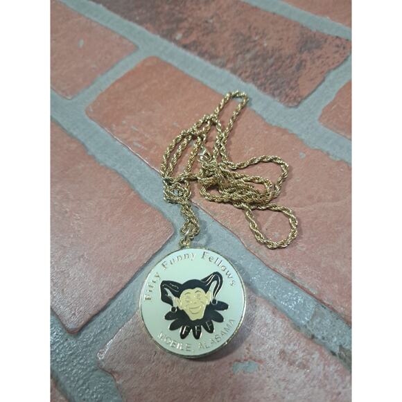 Fifty Funny Fellows 2006 Mardi Gras Doubloon Necklace Mobile Alabama - Picture 2 of 2